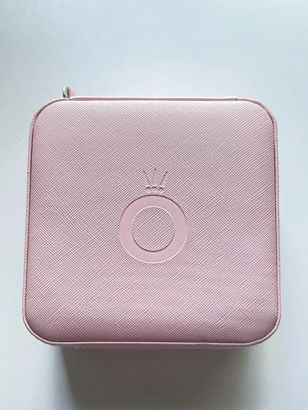 NWOT Pandora Pink Small Square Zipper Jewelry Box-Travel Storage Case